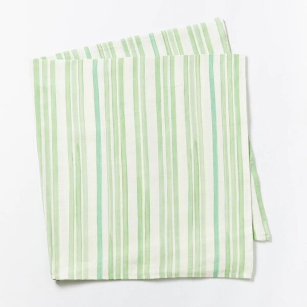 Bonnie and Neil - Stripe Green Tablecloth