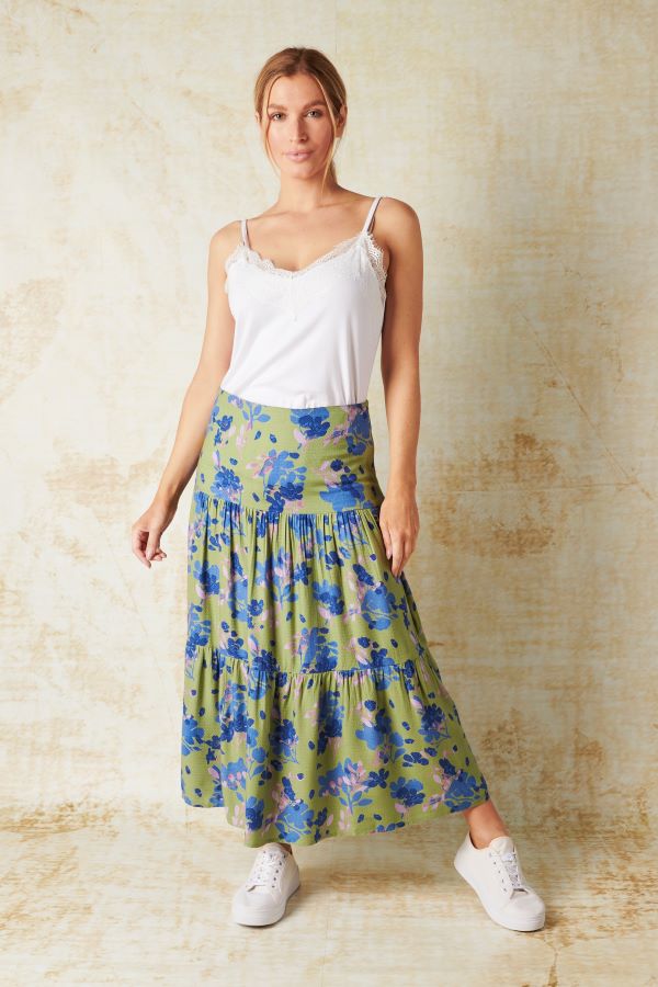 Tiered Maxi Skirt – Nomadi Sunshine Coast
