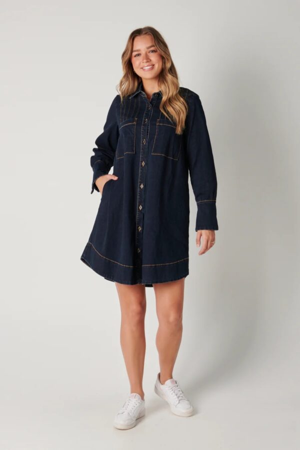 Dark Denim Dress – Nomadi Sunshine Coast