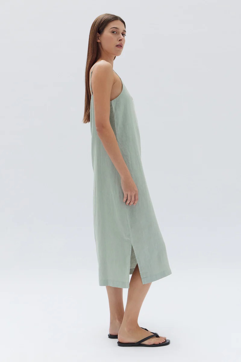 Assembly Label Linen Slip Dress Nettle – Nomadi Sunshine Coast