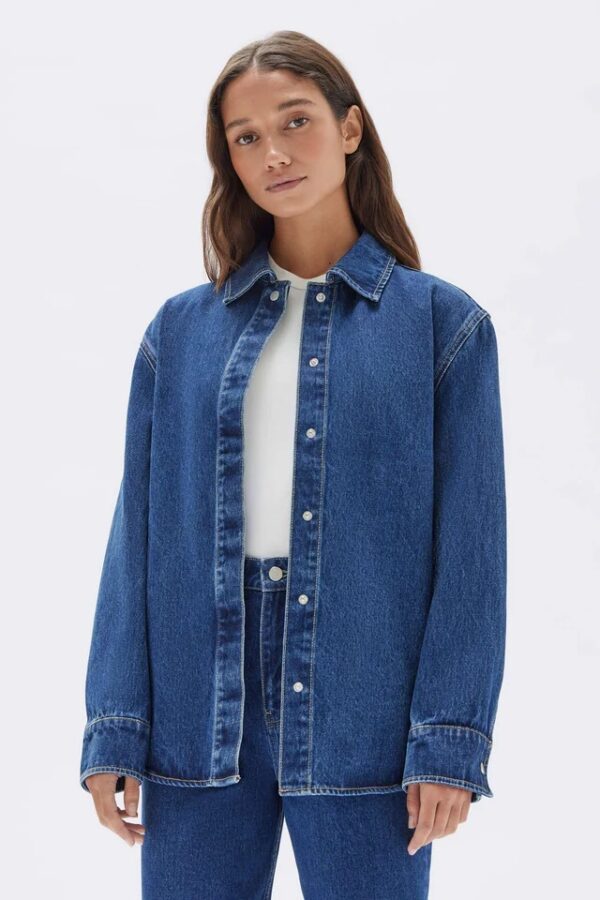 Assembly Label - Denim Belted Jacket - Image 4