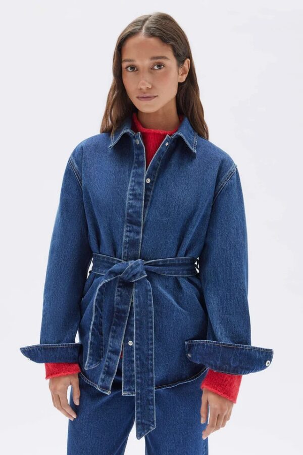 Assembly Label - Denim Belted Jacket - Image 3