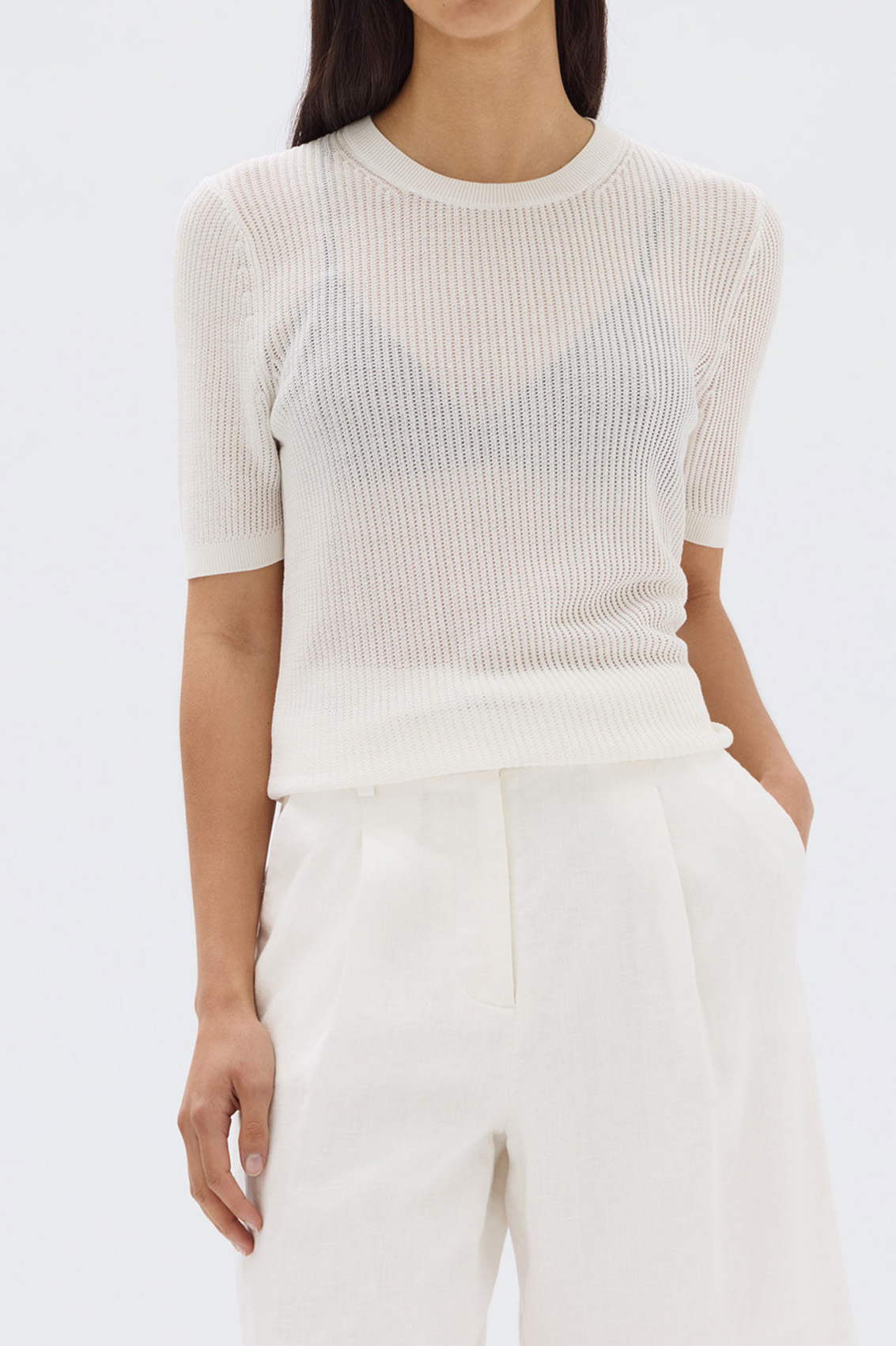 Assembly Label - Belle Short Sleeve Knit Tee - Image 4