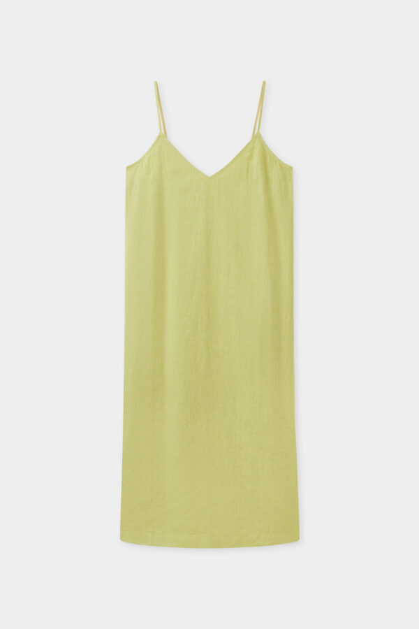 Assembly Label - Vallory Linen Slip Dress Pear