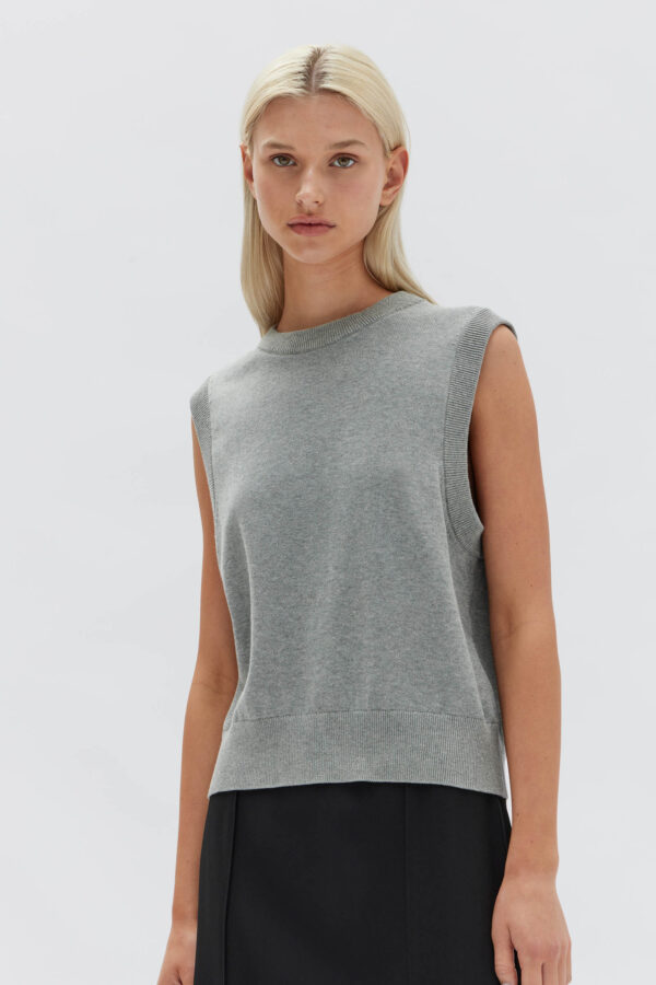 Assembly Label - Ember Relaxed Knit Cotton Vest