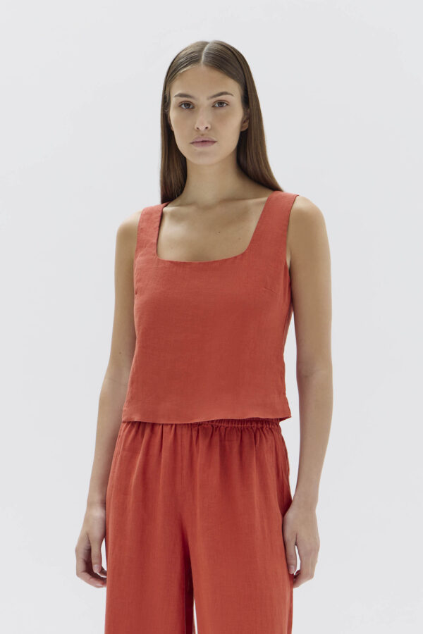 Assembly Label - Georgina Linen Top