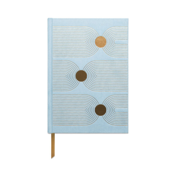 Suede Journal - Blue Arch