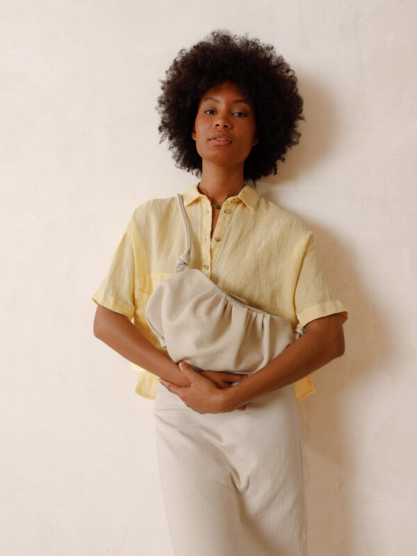 Indi and Cold - Ruched Leather Bag - Image 2