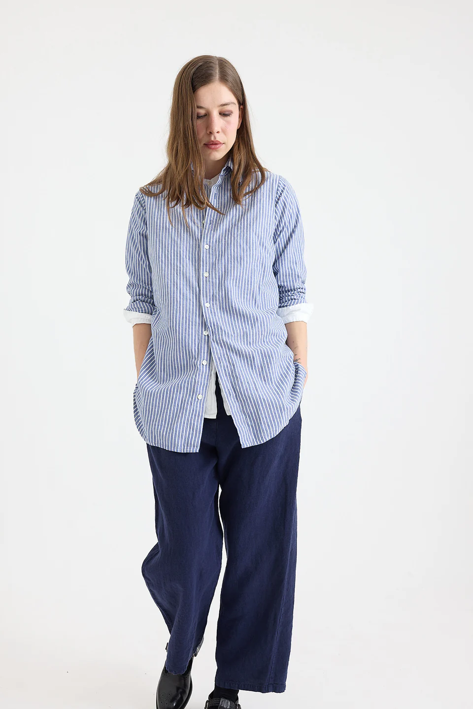 Metta Melbourne - Iris Classic Shirt Cotton Stripes - Image 2