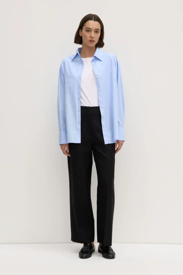 Assembly Label - Otis Poplin Bahama Blue/White Stripe Shirt - Image 5