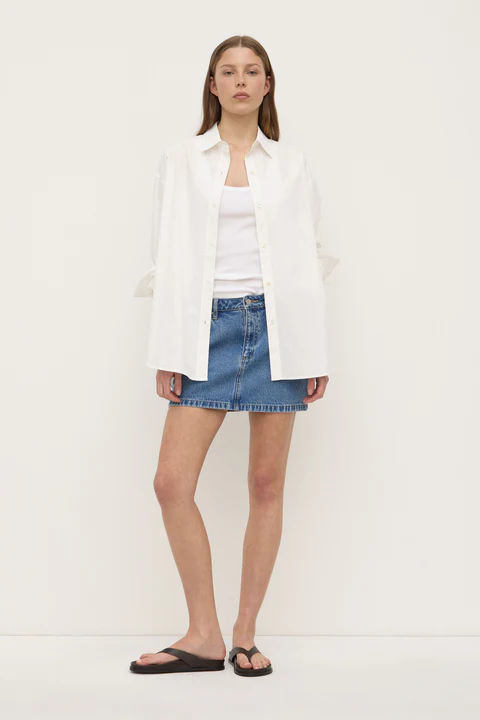 Assembly Label - Callista Denim Mini Skirt - Image 4