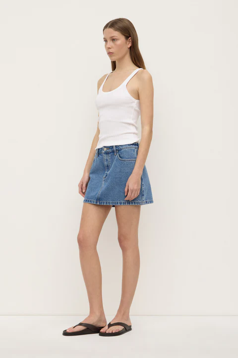 Assembly Label - Callista Denim Mini Skirt - Image 3
